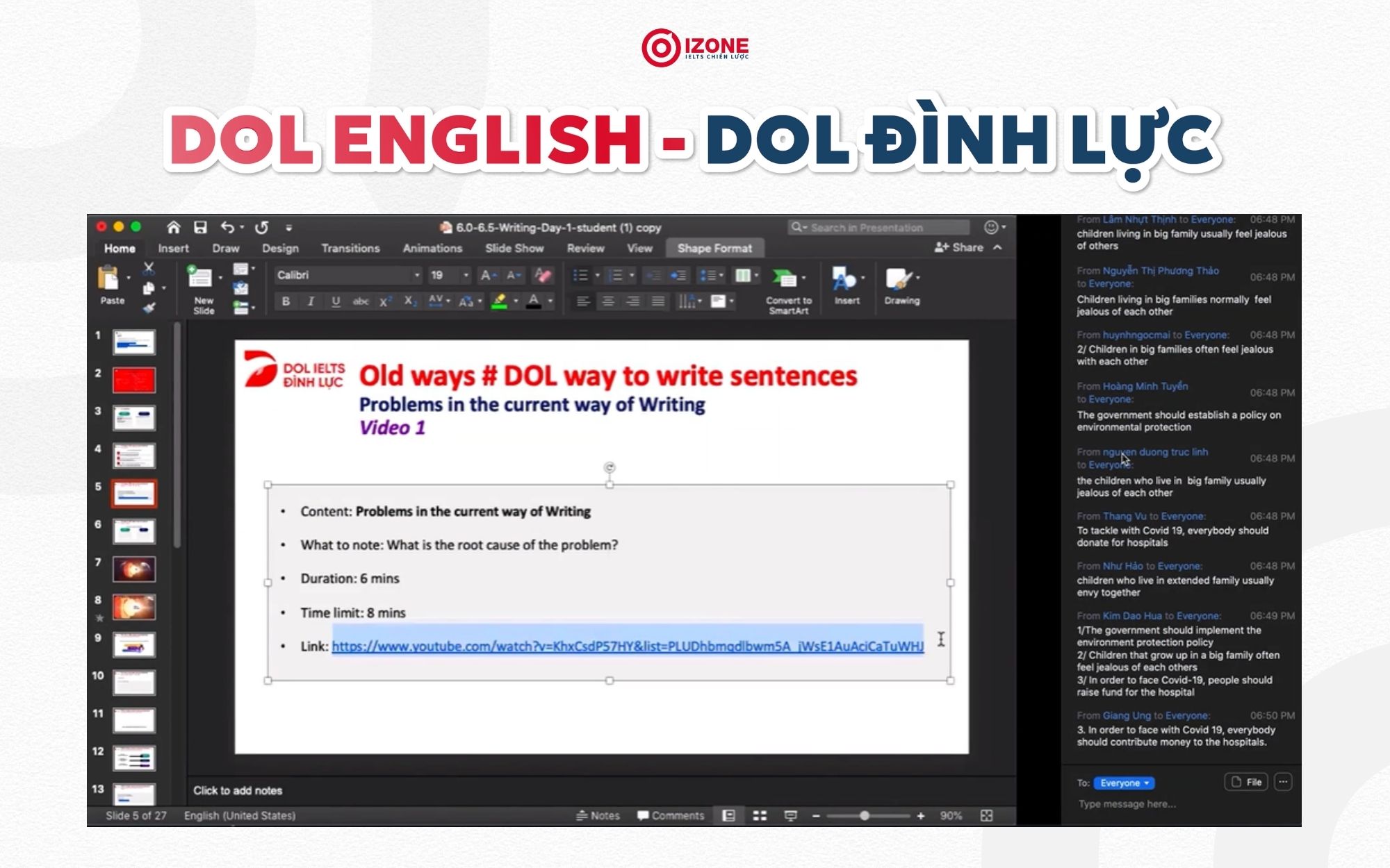 Bài giảng Online của DOL English