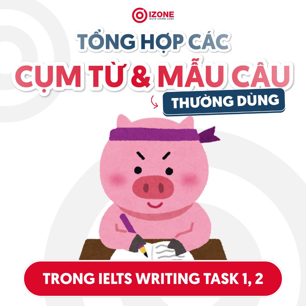 Tổng hợp các cụm từ & mẫu câu dùng trong IELTS Writing Task 1, 2
