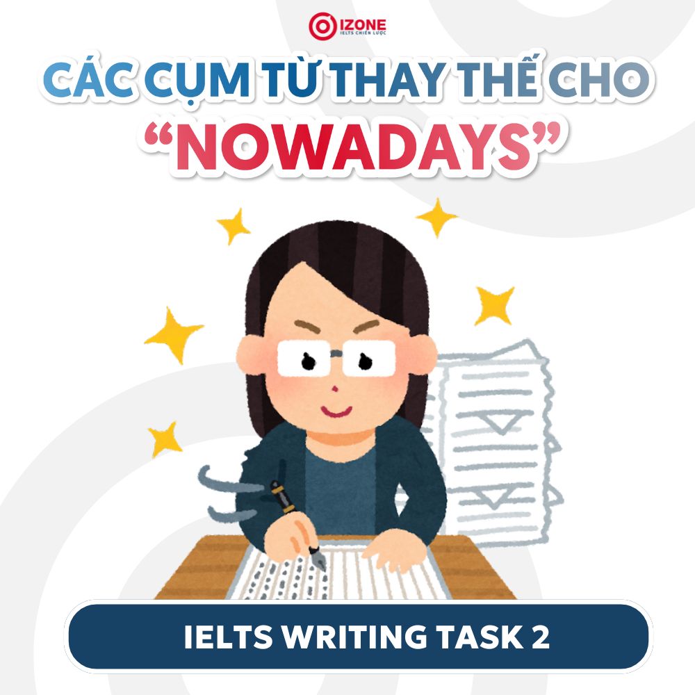 Một số cụm từ thay thế cho “Nowadays” trong IELTS Writing Task 2