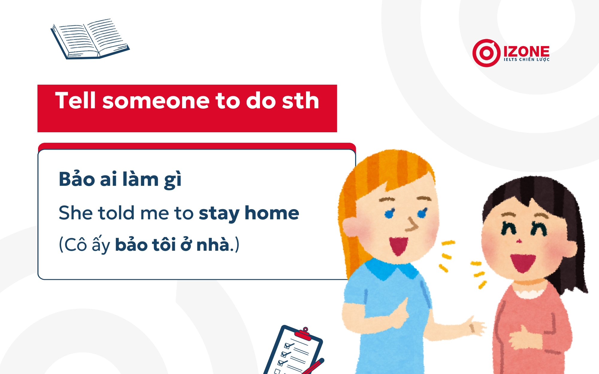 Collocation ôn thi THPT Quốc Gia thường gặp nhất với Tell