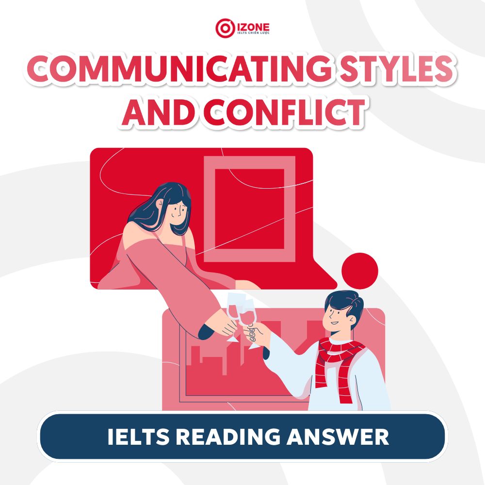 [Giải thích đáp án chi tiết] Communicating styles and conflict IELTS Reading