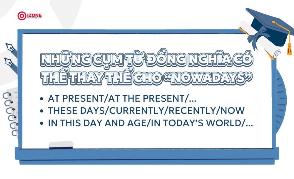 Tổng hợp cụm từ đồng nghĩa có thể thay thế cho "Nowadays" trong tiếng Anh
