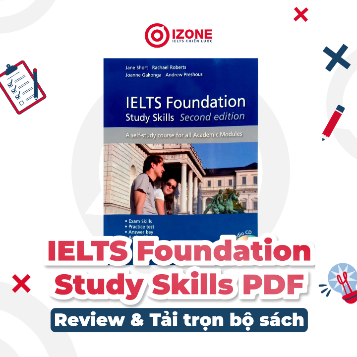 Review và tải sách IELTS foundation study skills PDF bản đẹp