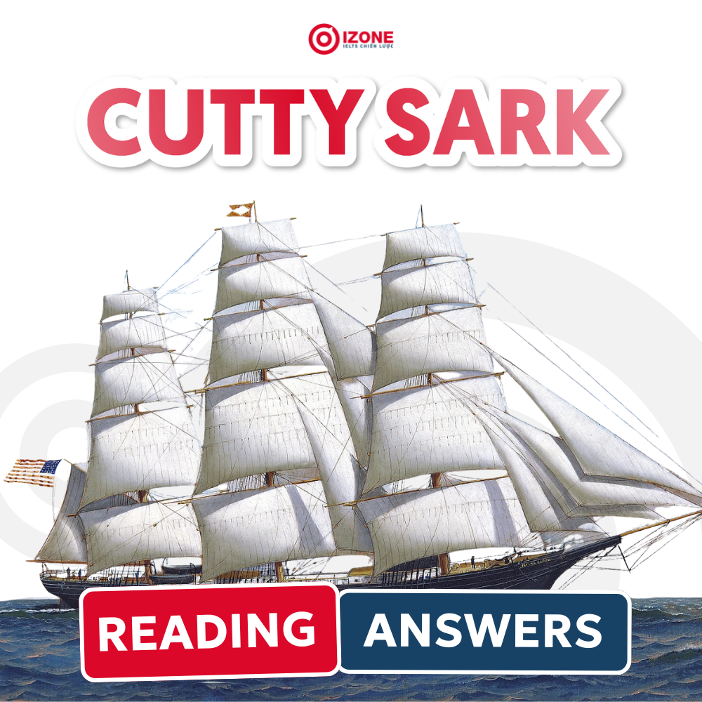Cutty Sark – Giải đề IELTS Reading chi tiết