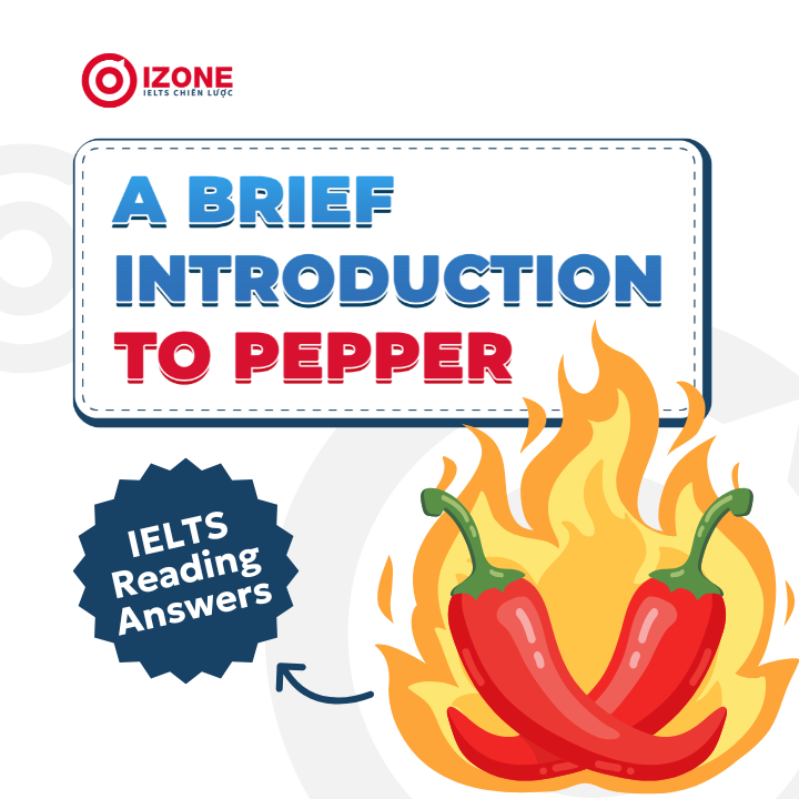 Giải đáp án chi tiết A Brief Introduction to Pepper Reading