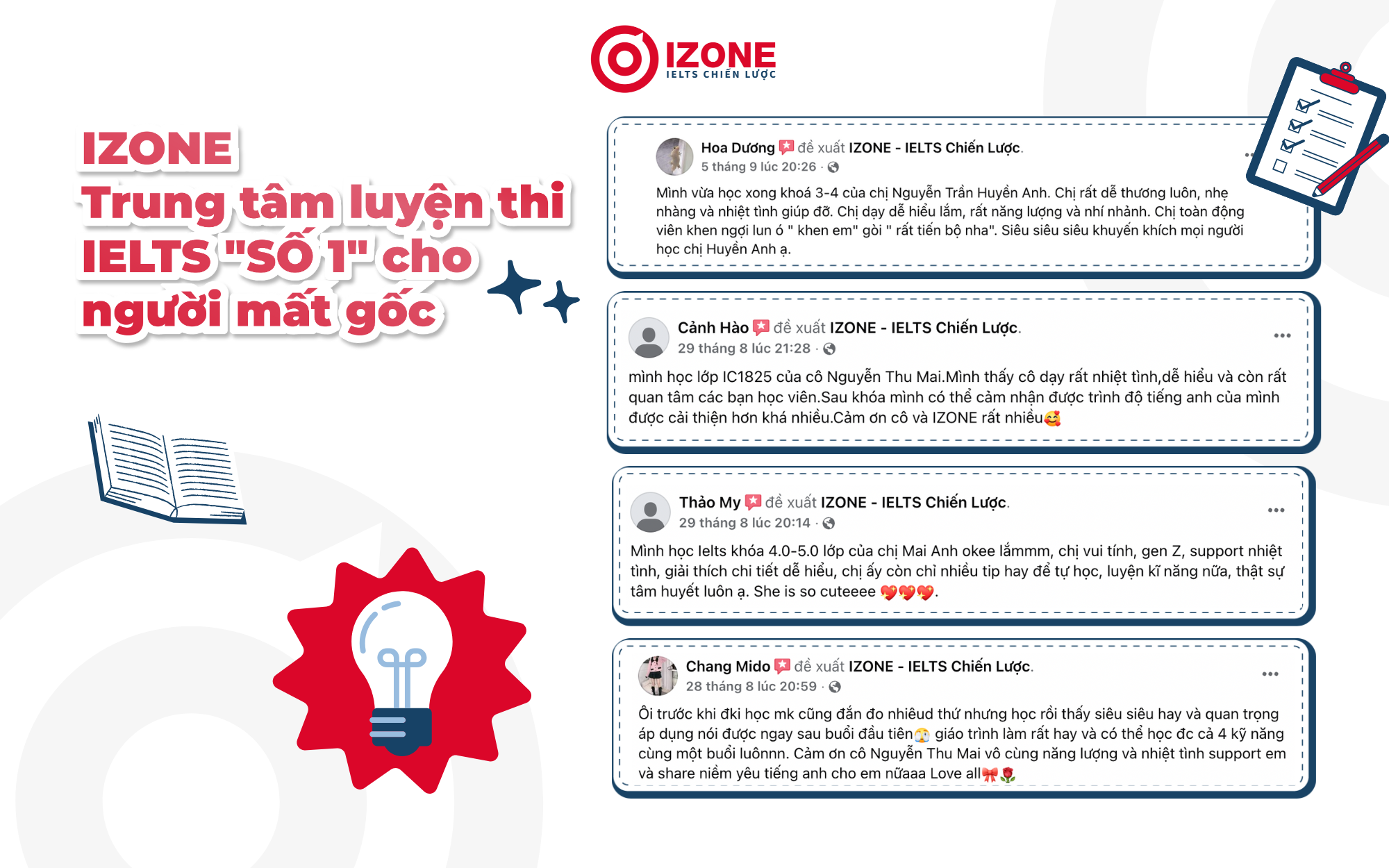 Feedback học viên về IZONE