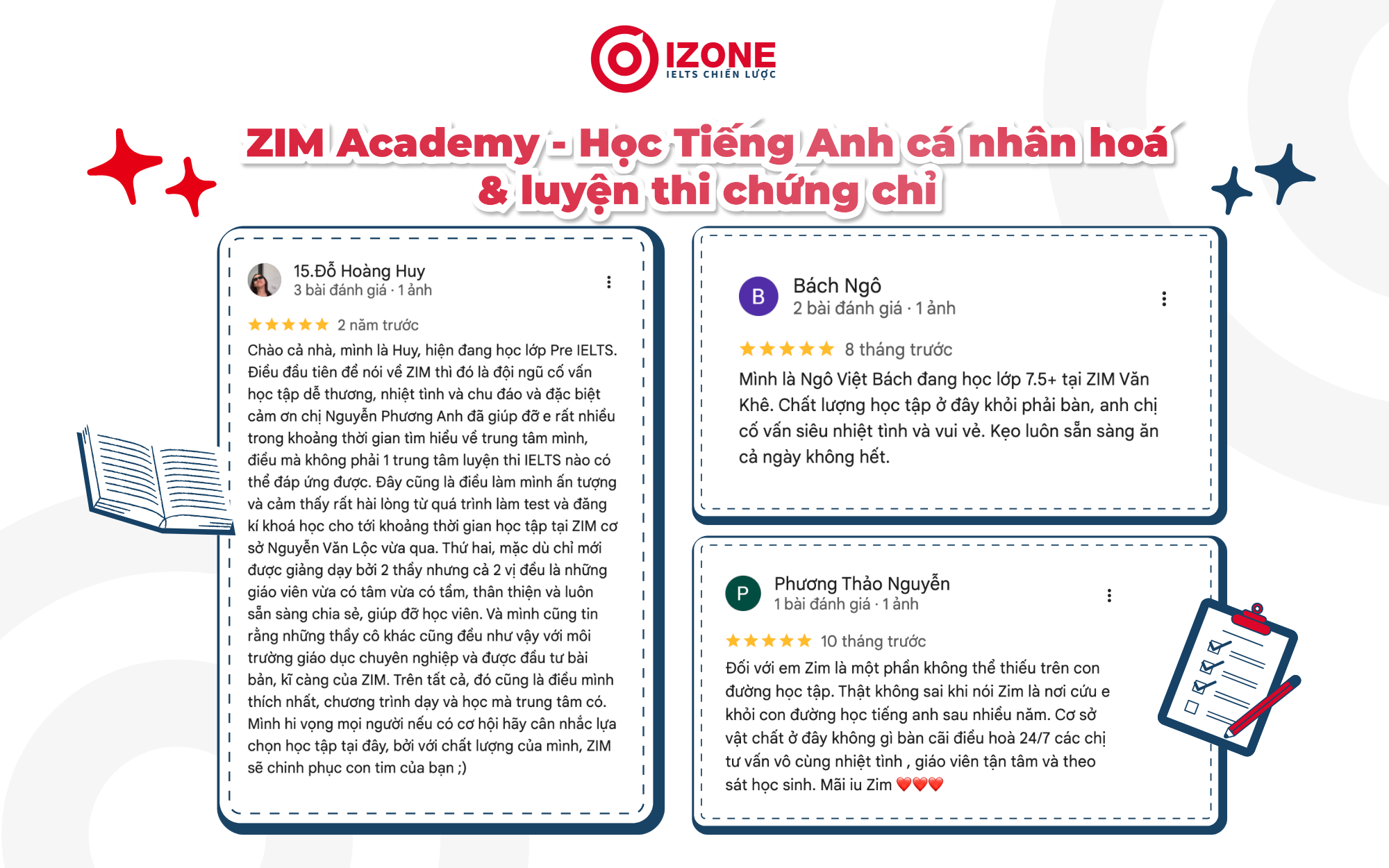 Feedback học viên về ZIM Academy