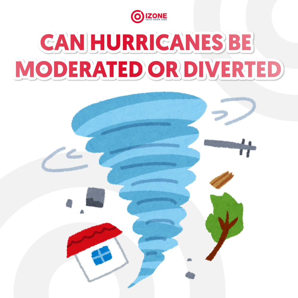 Can hurricanes be moderated or diverted – Giải đề IELTS Reading chi tiết