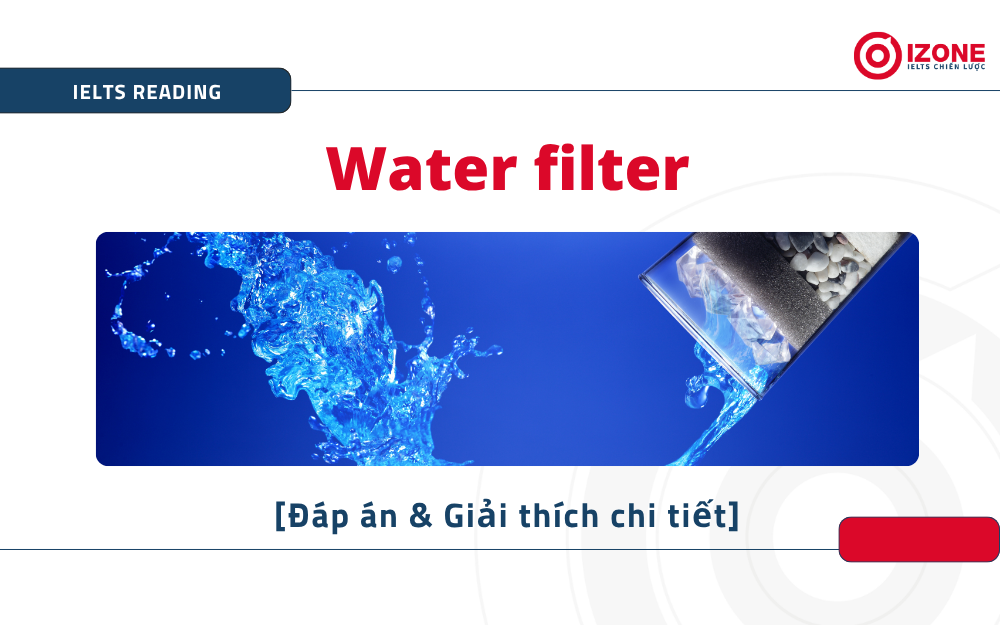 Water filter IELTS Reading