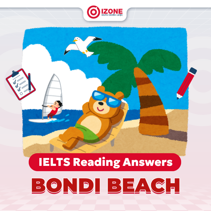 Giải chi tiết IELTS Reading: Bondi beach 