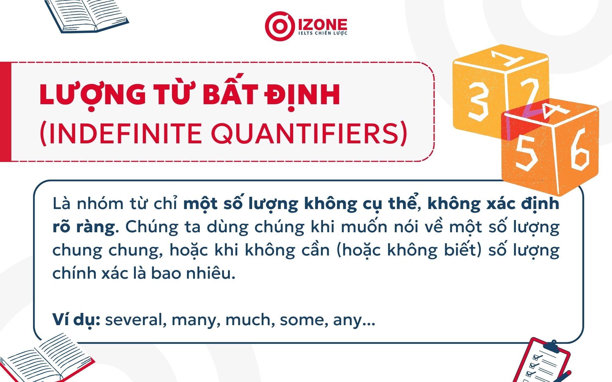 lượng từ bất định là gì trong tiếng Anh