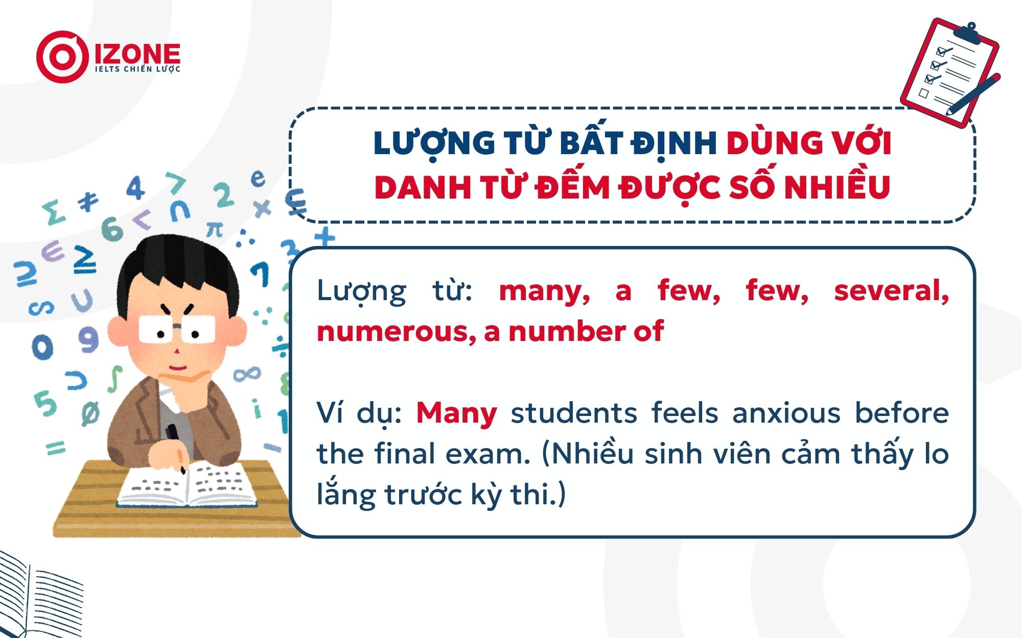 Cách dùng lượng từ bất định trong ngữ pháp tiếng Anh