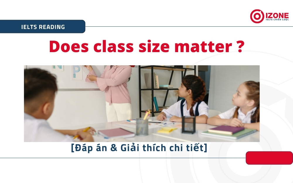 Does class size matter - IELTS Reading