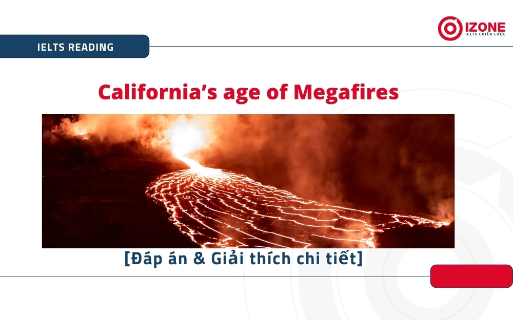 California’s age of Megafires IELTS Reading