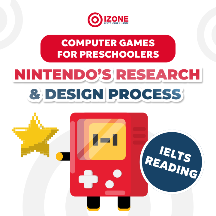Đề thi & Giải chi tiết Computer games for preschoolers nintendo’s research and design process IELTS Reading