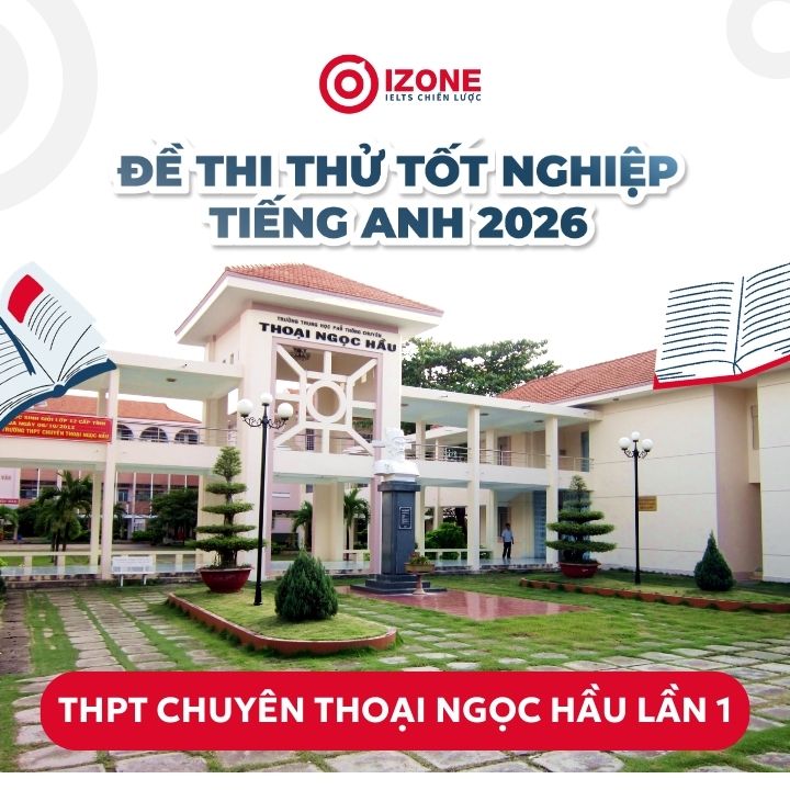 Giải đáp án Đề thi thử tốt nghiệp tiếng Anh 2026 THPT Chuyên Thoại Ngọc Hầu
