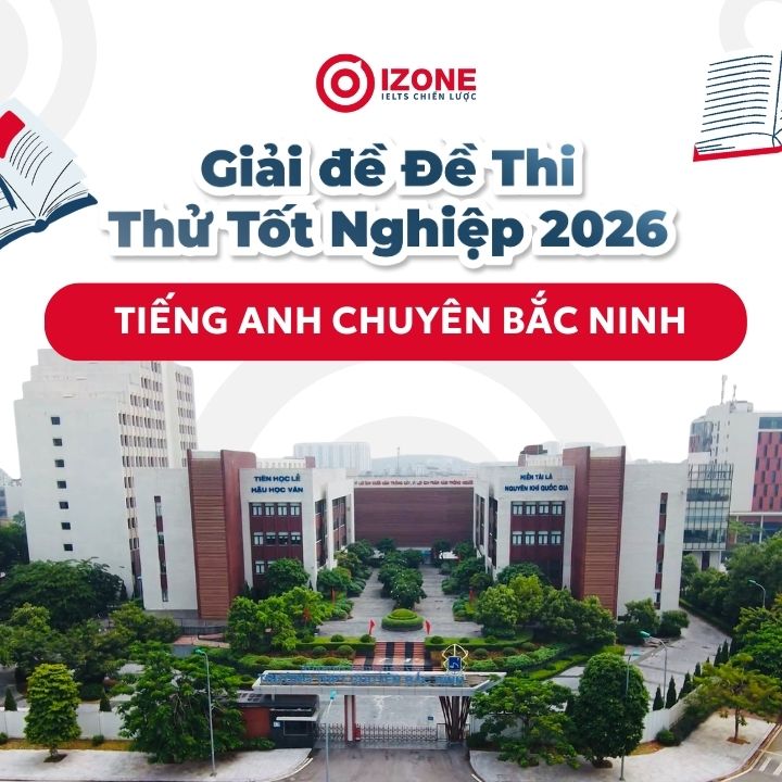 Giải đề thi thử tốt nghiệp tiếng Anh chuyên Bắc Ninh lần 1 2026