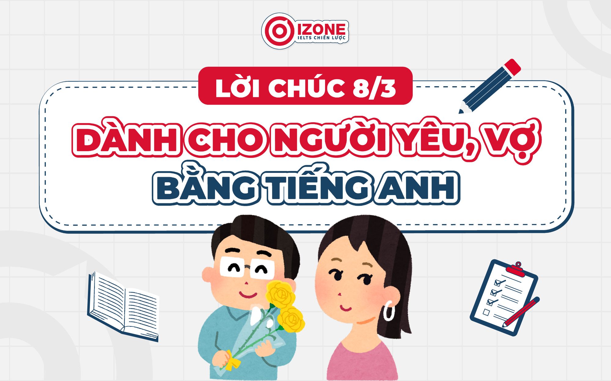 Lời chúc 8/3 bằng tiếng Anh cho người yêu, vợ