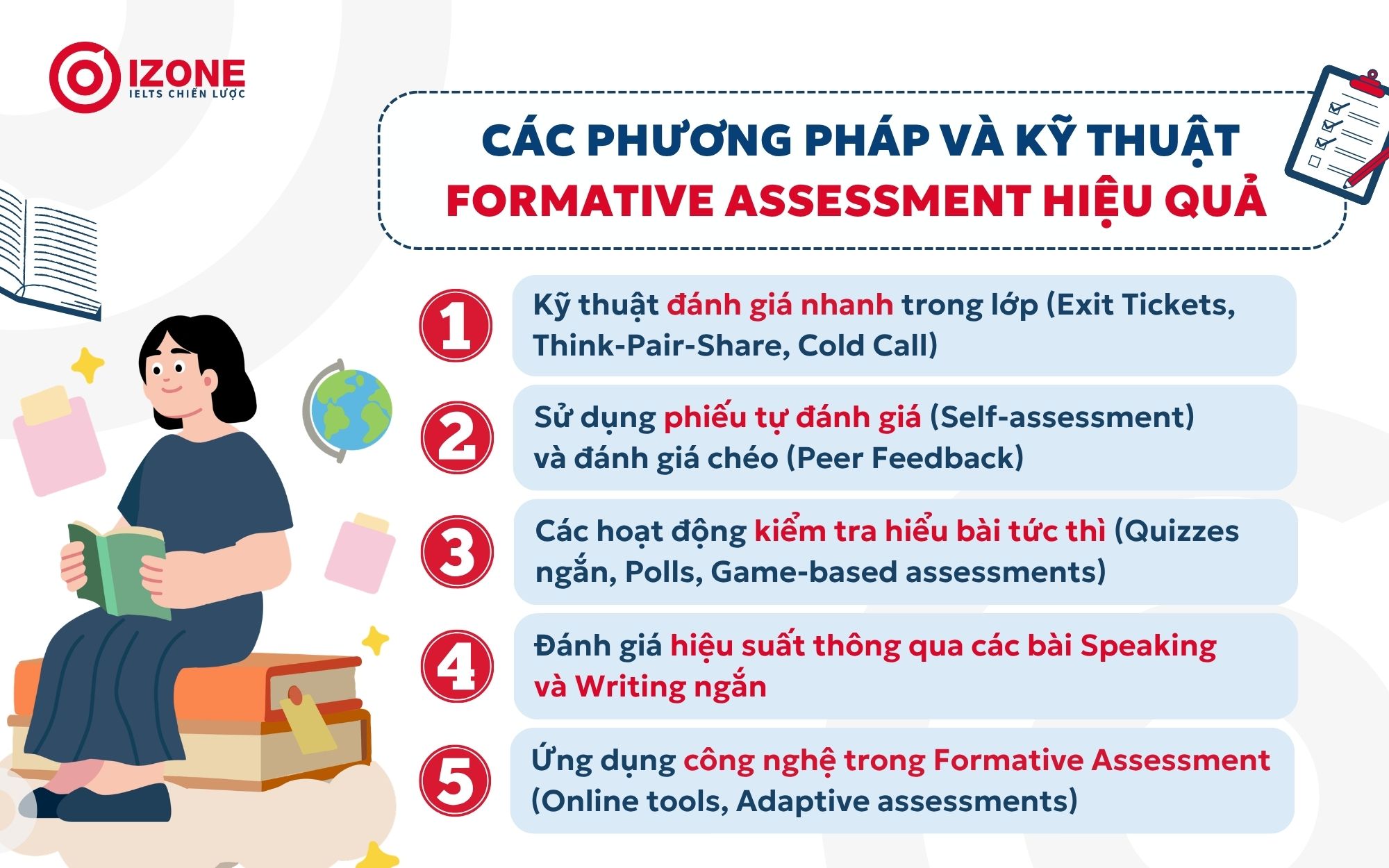 Các phương pháp và kỹ thuật Formative Assessment hiệu quả cho giáo viên tiếng Anh