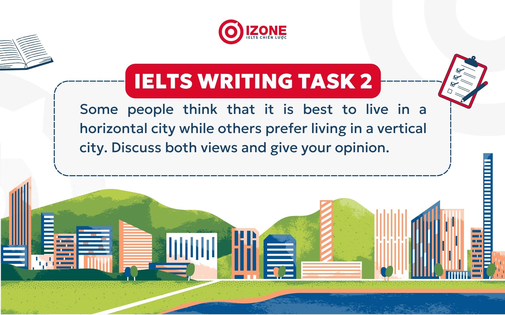 Horizontal city and vertical city writing task 2