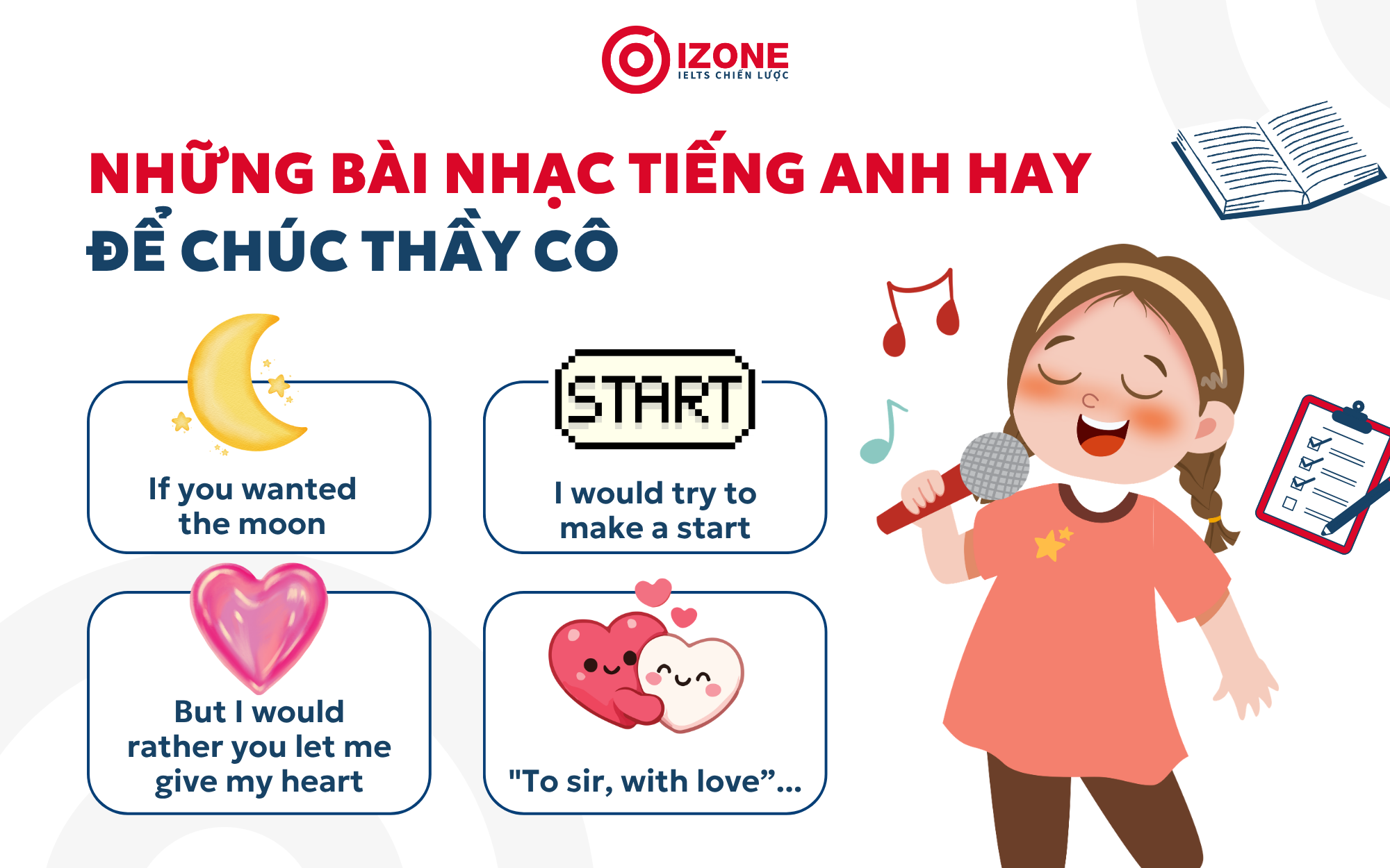 Những bài nhạc tiếng Anh hay để chúc thầy cô ngày 20/11