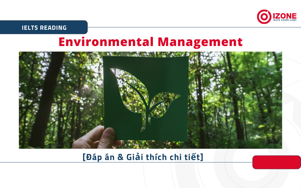 Giải chi tiết Environmental Management IELTS Reading