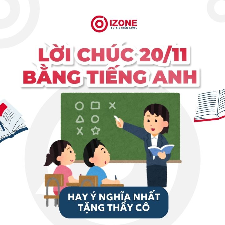 100+ lời chúc 20/11 bằng tiếng Anh hay và ý nghĩa dành tặng thầy cô