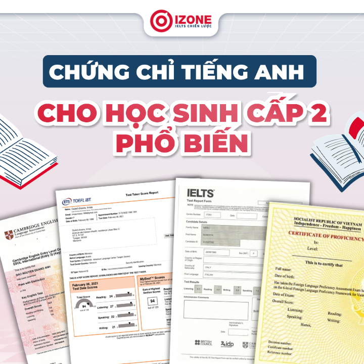 4 Chứng chỉ tiếng Anh cho học sinh cấp 2 phổ biến hiện nay