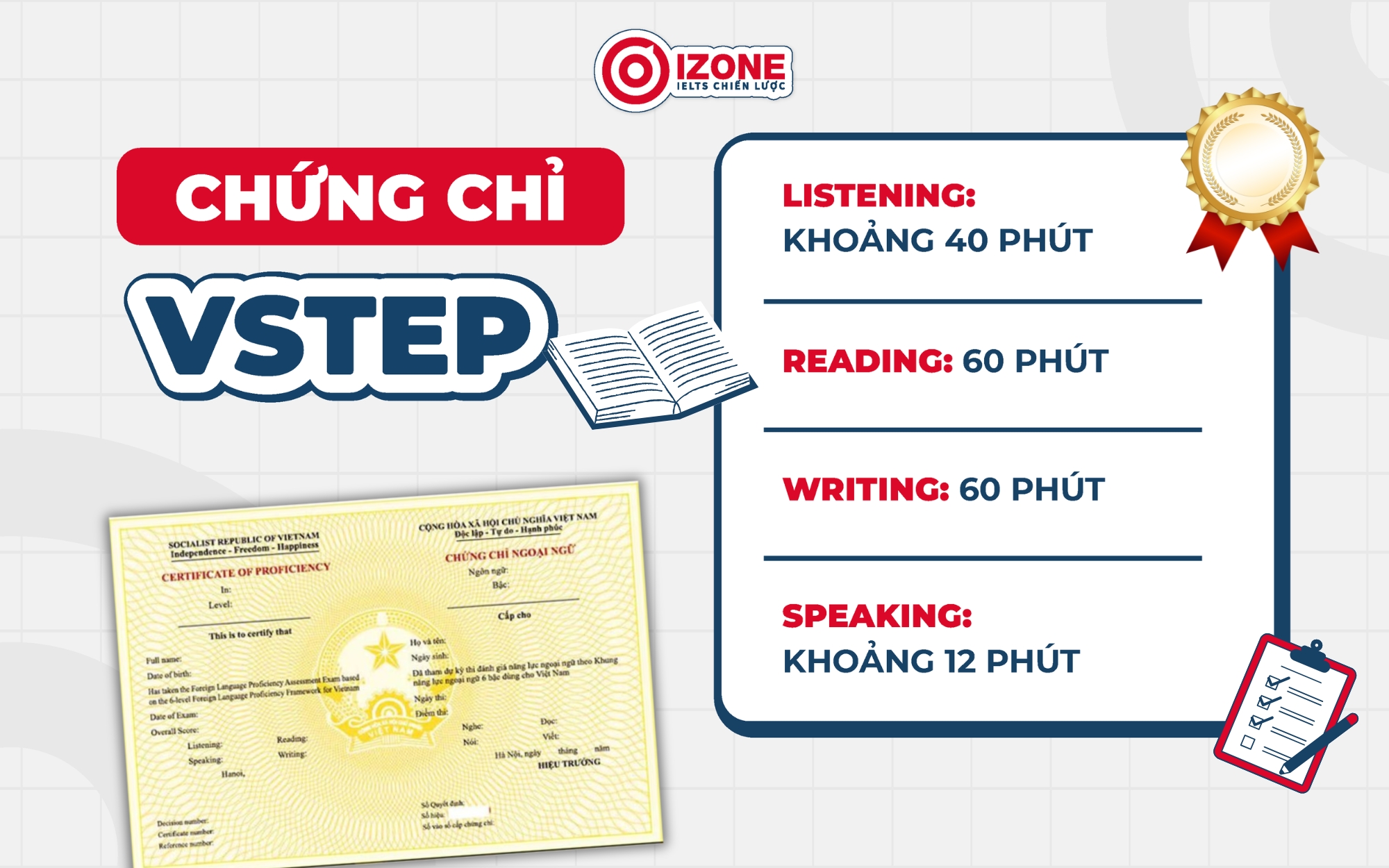 Chứng chỉ tiếng Anh cho học sinh cấp 2 VSTEP.