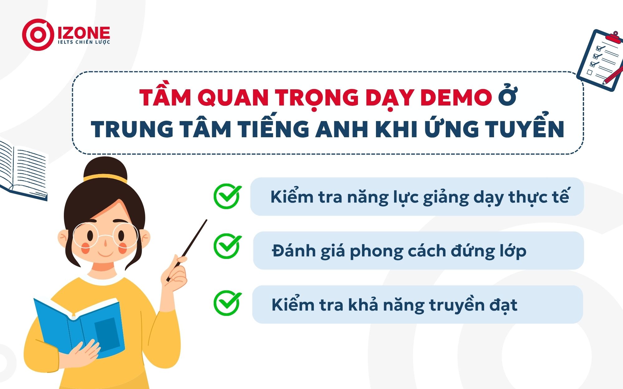 Tầm quan trọng dạy demo tiếng Anh khi ứng tuyển