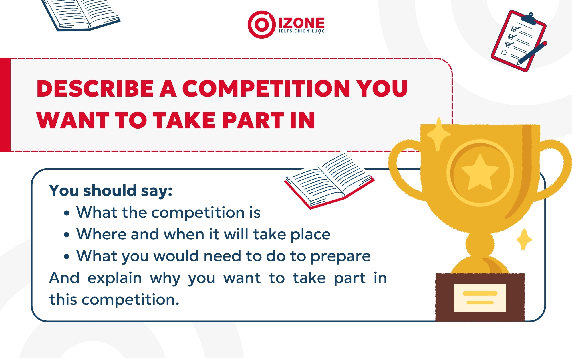 Cue card Describe a competition you want to take part in