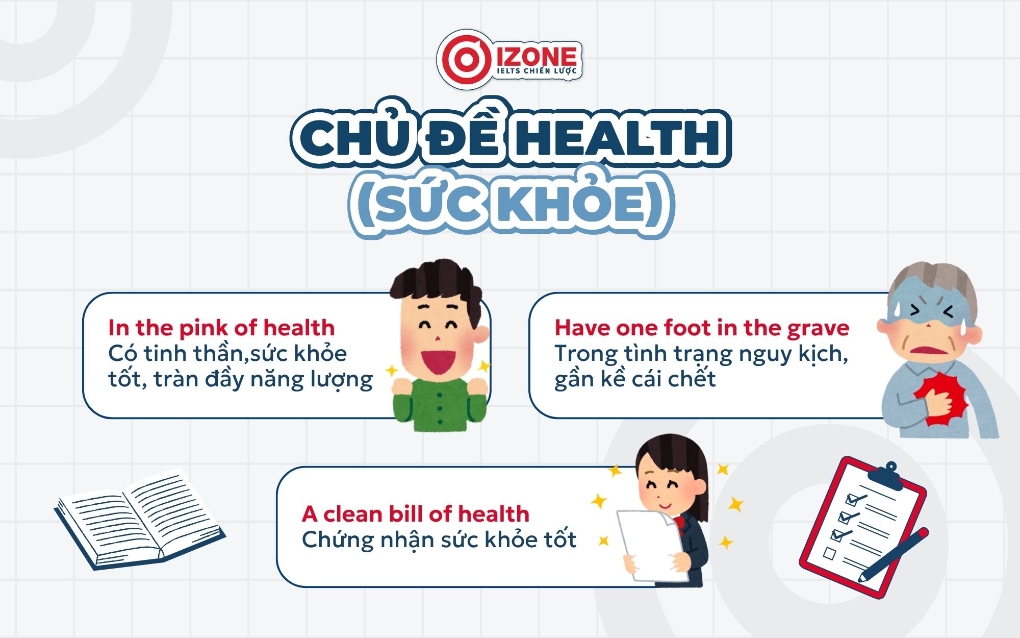 idiom thi thpt quoc gia chủ đề sức khoẻ