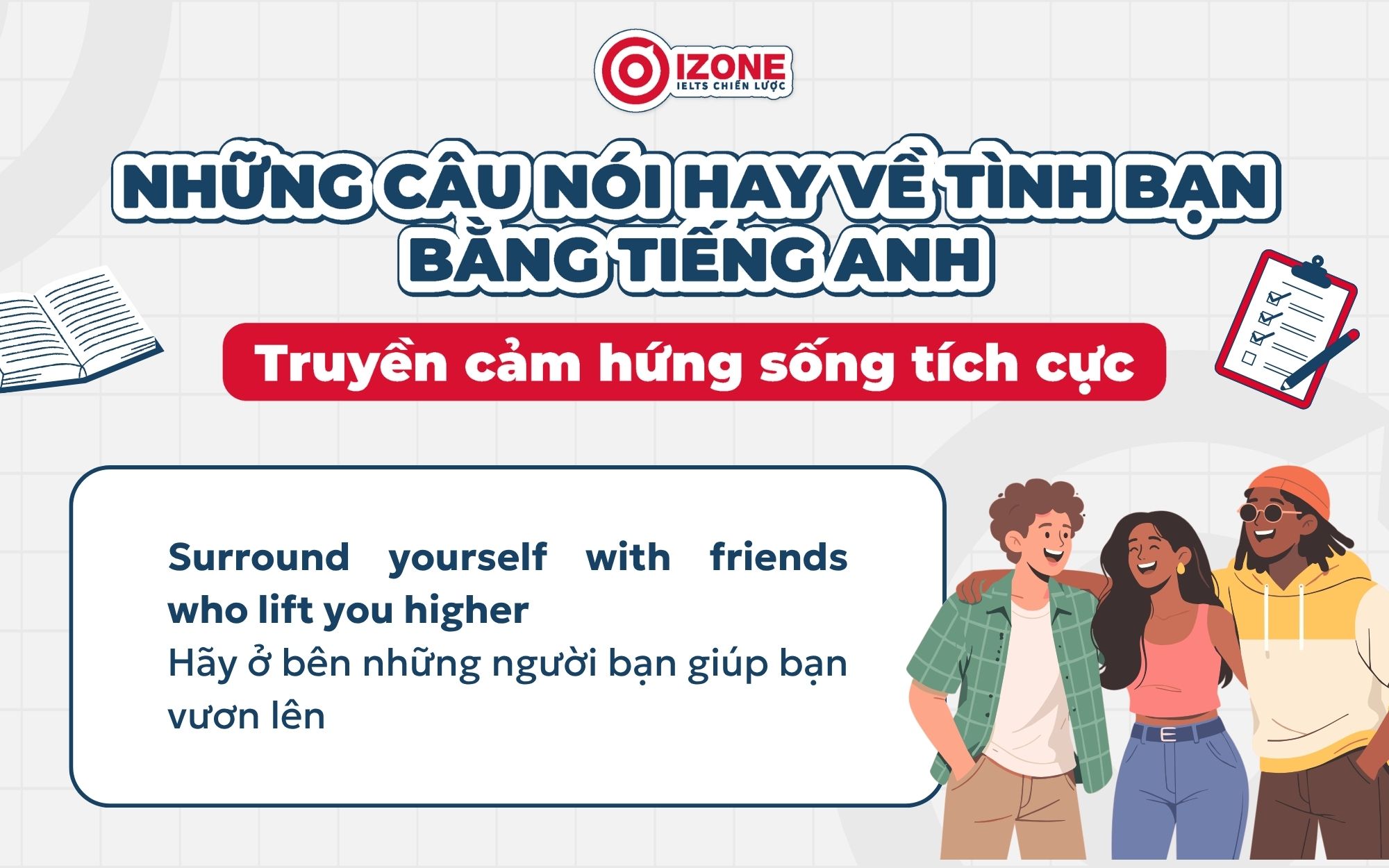 Những câu nói hay về tình bạn bằng tiếng Anh truyền cảm hứng sống tích cực
