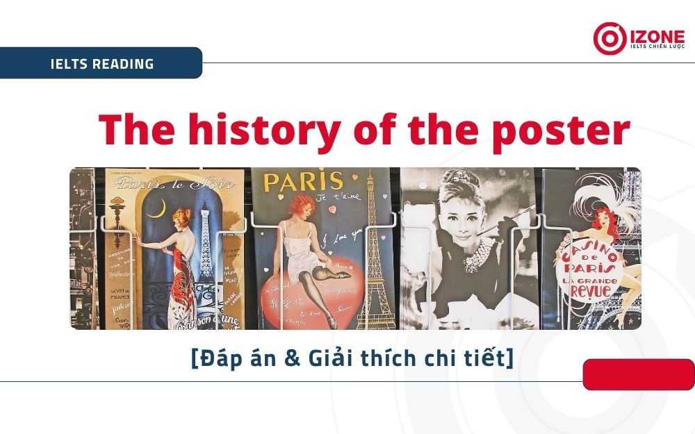 The history of the poster IELTS Reading