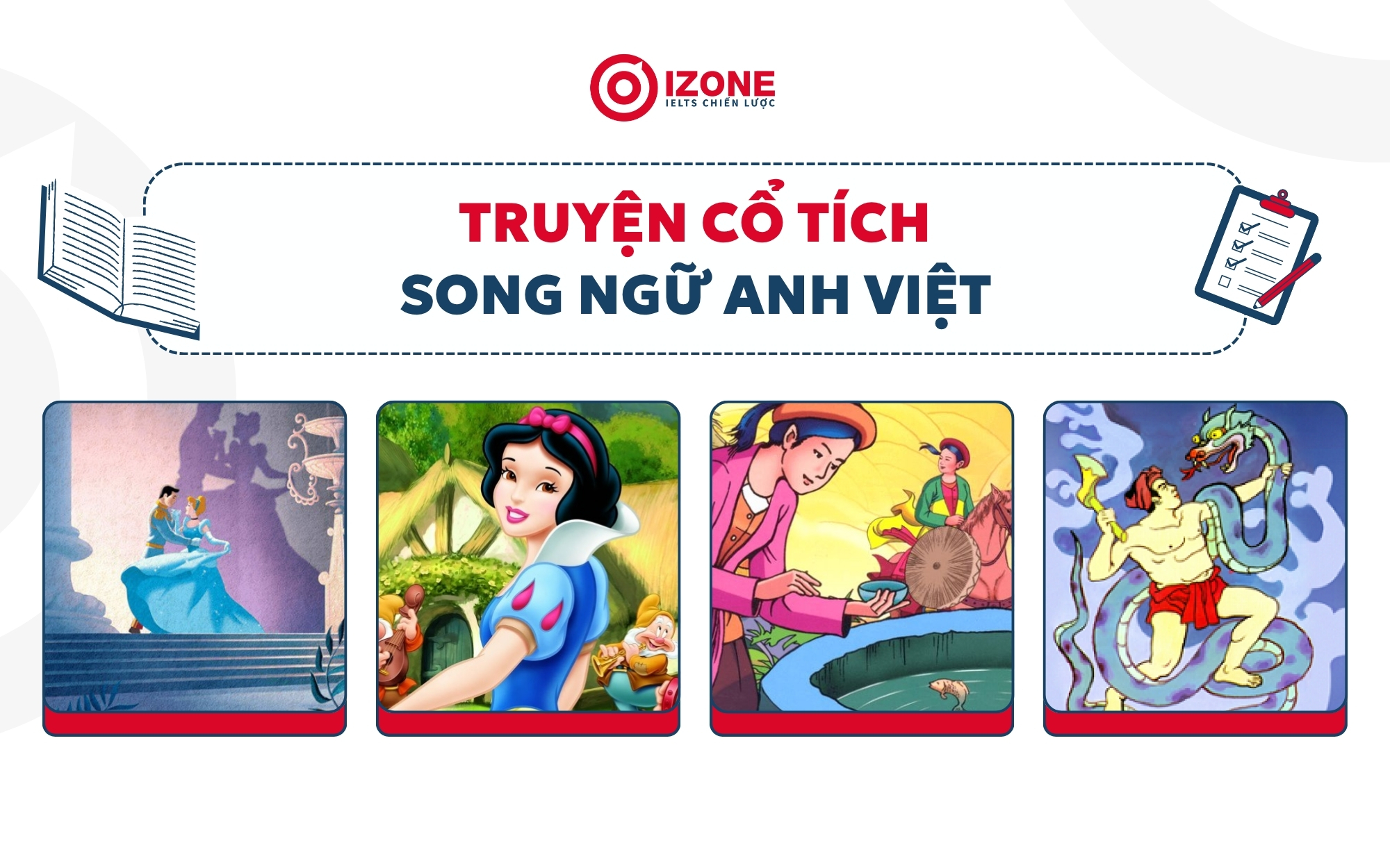 Truyện cổ tích trong bài truyện song ngữ anh việt
