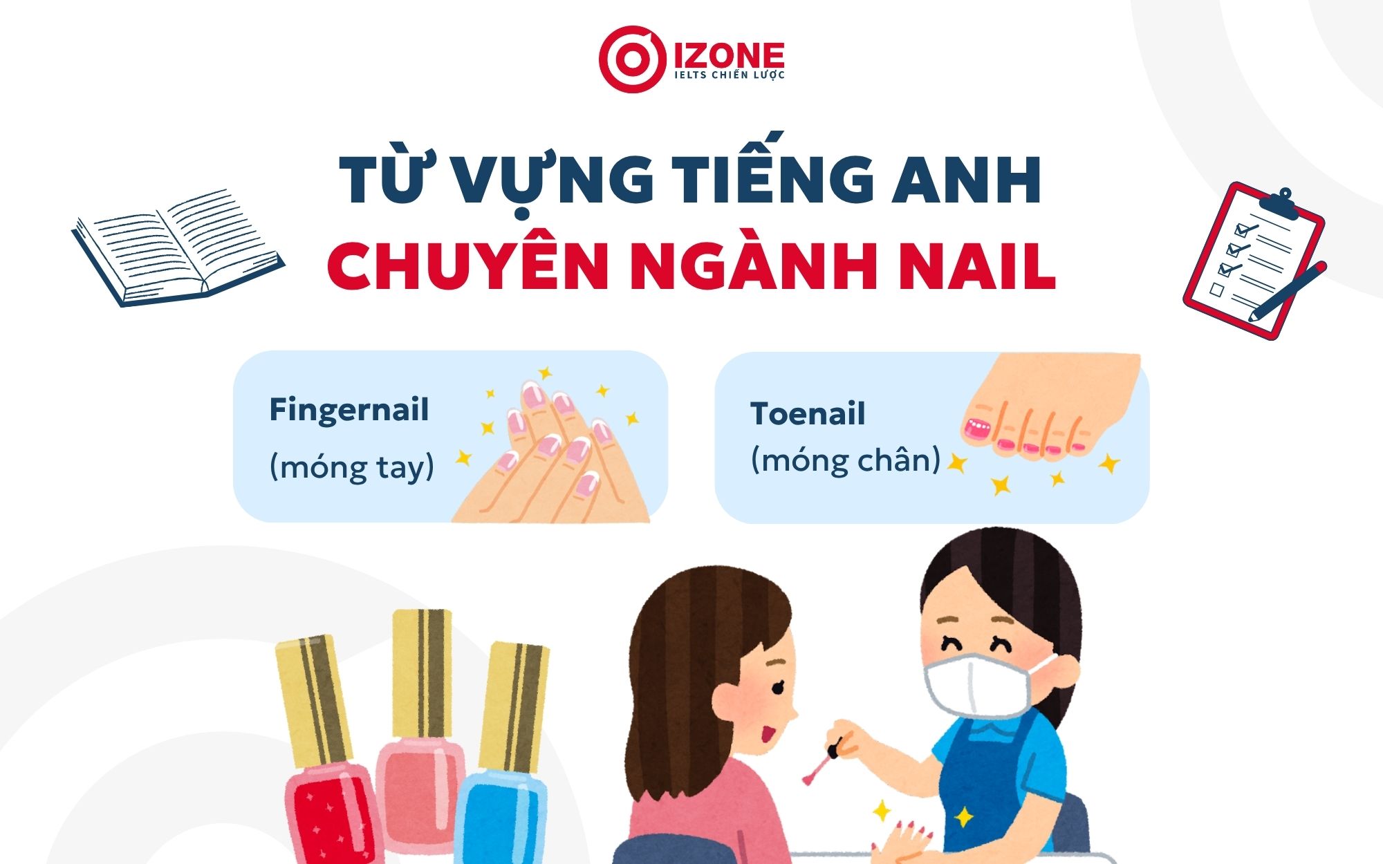 Từ vựng tiếng Anh chuyên ngành nail