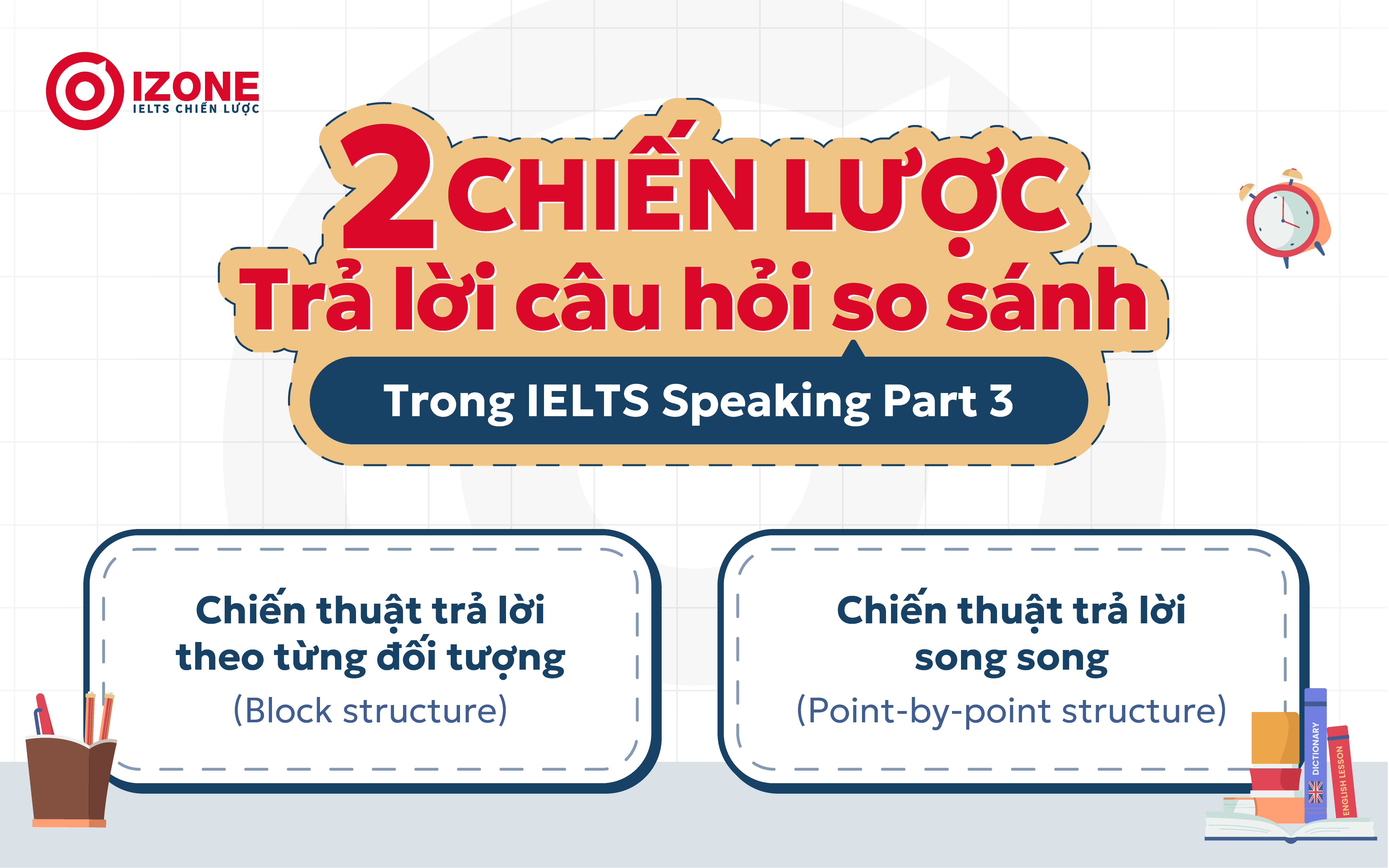 2 chiến lược trả lời câu hỏi so sánh IELTS Speaking