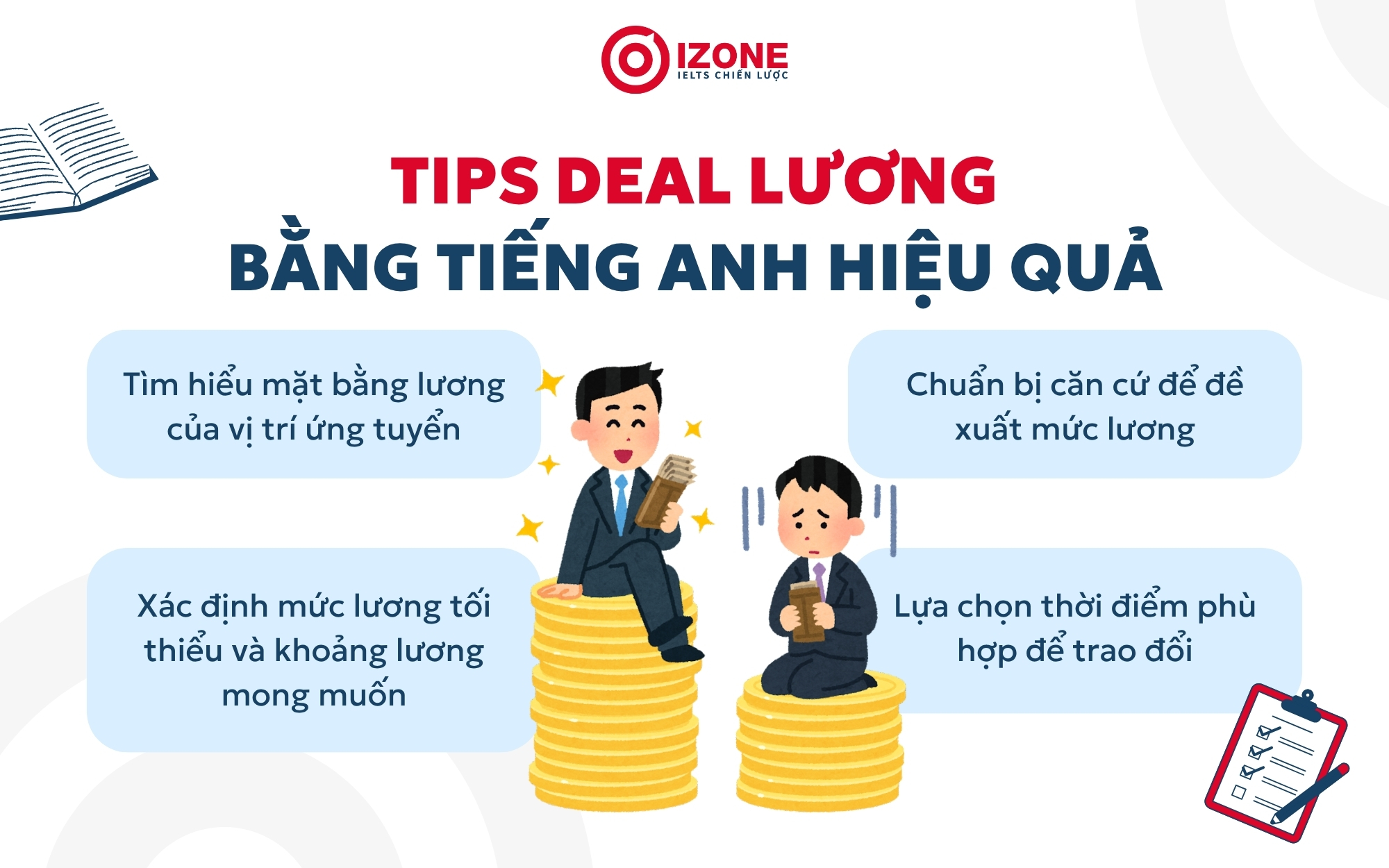 Cách deal lương bằng tiếng Anh hiệu quả.