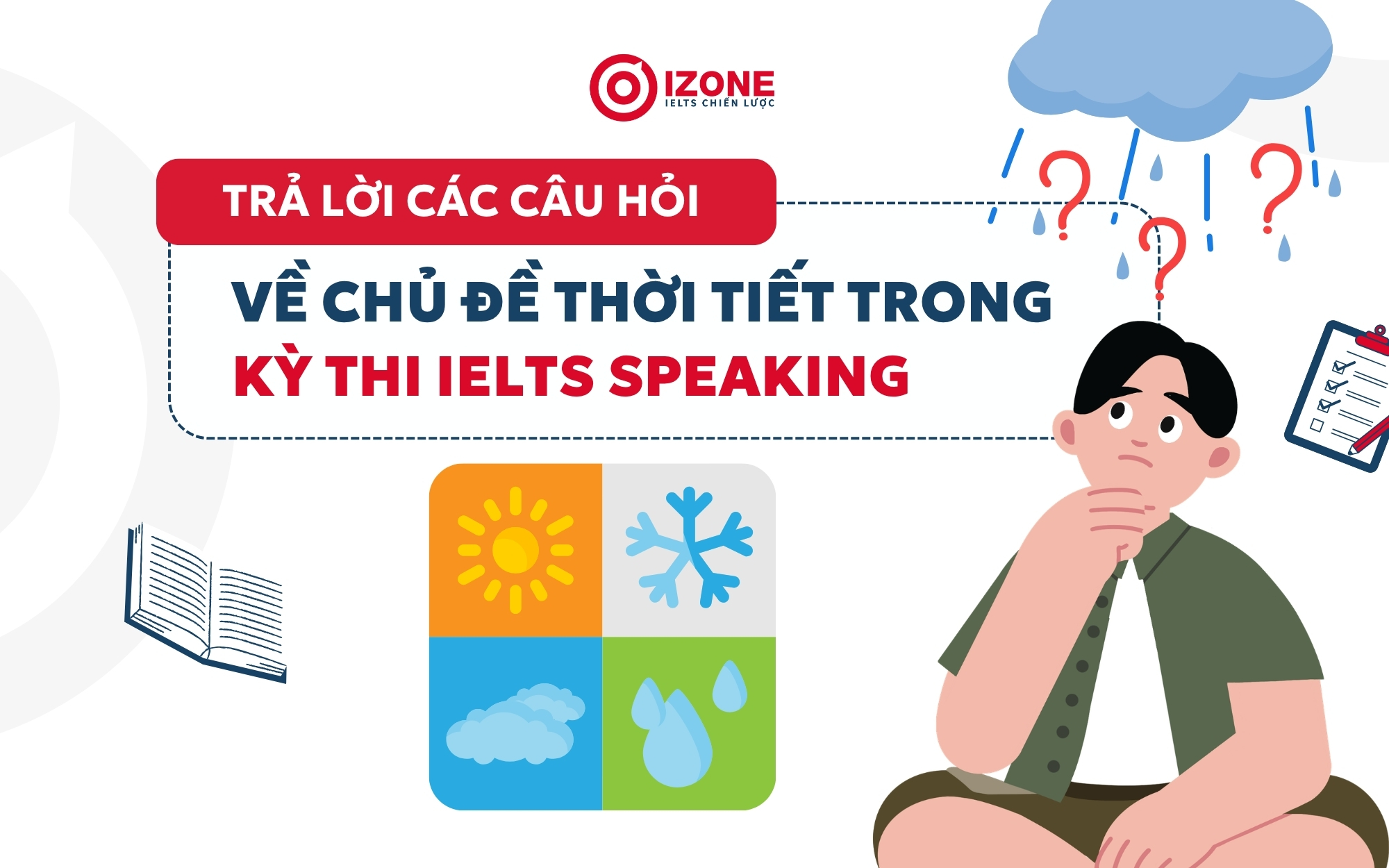 Trả lời các hội thoại tiếng anh về thời tiết