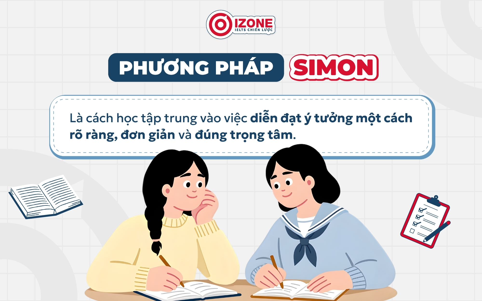 Phương pháp Simon hướng người học đến cách diễn đạt rõ ràng, đơn giản và đúng trọng tâm.